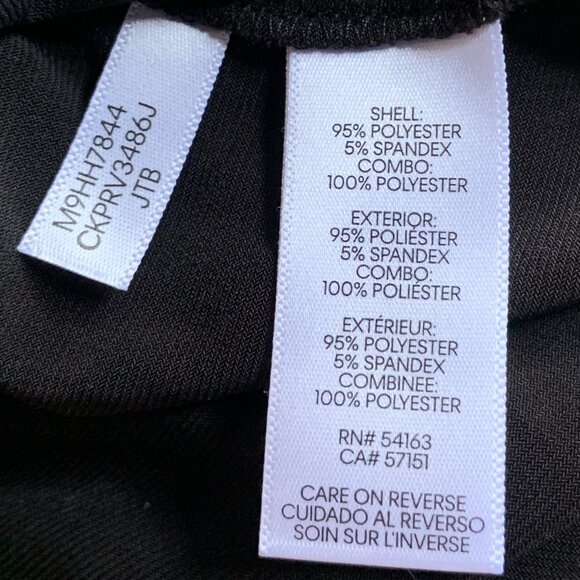 Calvin Klein M9HH7844 Crew Neck Chiffon Sleeve Blouse Sz S - Picture 13 of 16